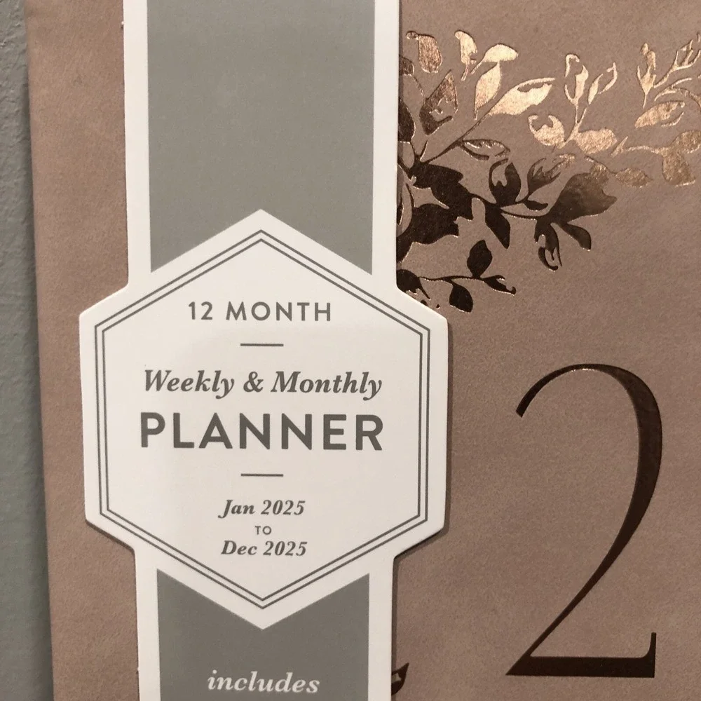 Eccolo 12 Month 2025 Large Planner Weekly Monthly Pink NEW